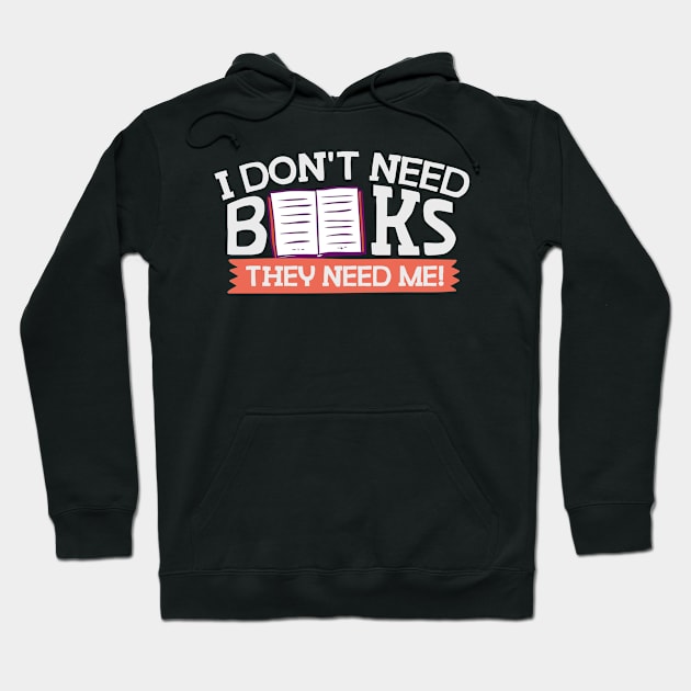 books Hoodie by CurlyDesigns